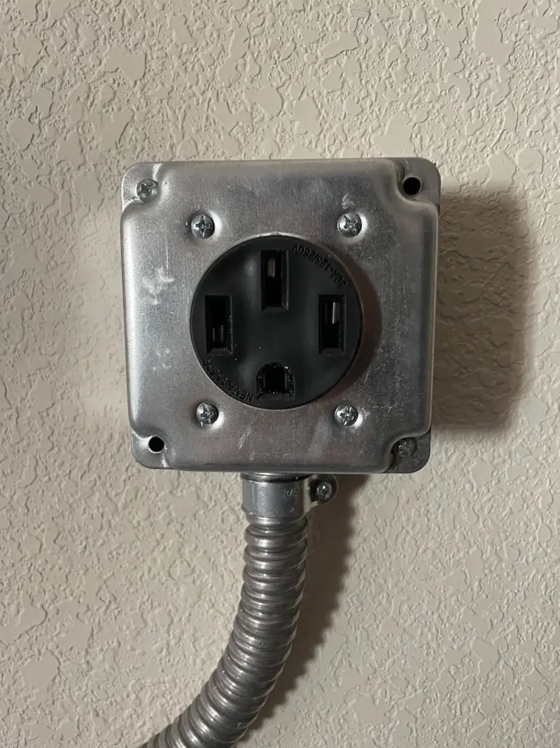 NEMA 14-50 outlet installed for Electrical Panel Upgrade in Eastland